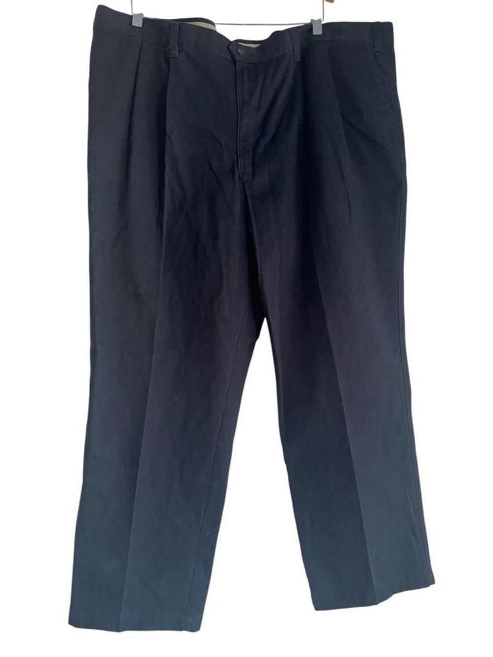 NWT Dockers Mens No Wrinkle Twill Classic Khakis Pants Sz 48x30 Navy Blue